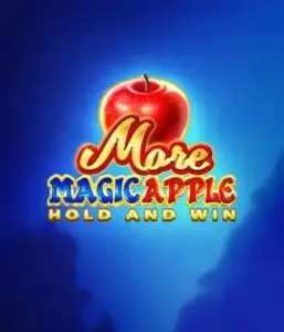 Скриншот игрового автомата More Magic Apple от 3 Oaks Gaming, демонстрирующего сказочную атмосферу с яркими символами, включая замки, магические яблоки и любимых сказочных героев. На переднем плане виден название слота More Magic Apple, окруженный яркими и запоминающимися графическими элементами, создающими атмосферу чудес и волшебства.